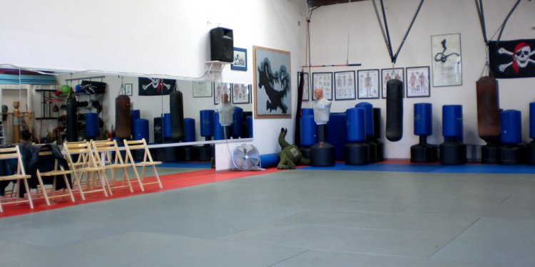 At the martial arts test