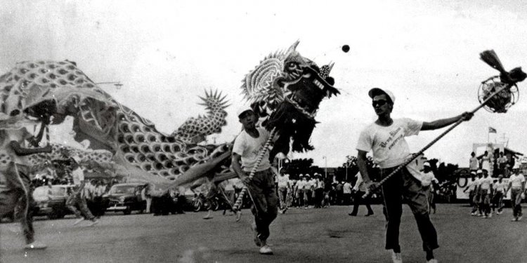 A Dragon Dance performed by