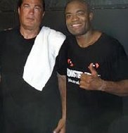 anderson-silva-training with steven-seagal