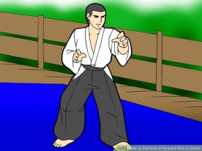 Image titled Perform a Forward Roll in Aikido Step 1