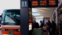 Limousine Bus stop at Narita International Airport