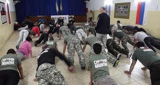 People practice Systema in Argentina