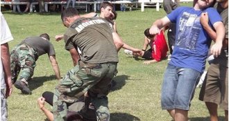 People practice Systema in Argentina