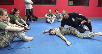 People practice Systema in Argentina