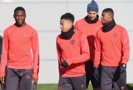 Pictures: Martial makes shock return to Man Utd training as mystery around absence grows