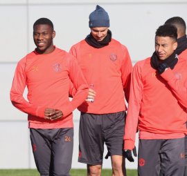 Pictures: Martial makes shock return to Man Utd training as mystery around absence grows