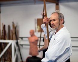 Sensei demonstrating Happo Hasso Aikijogi.